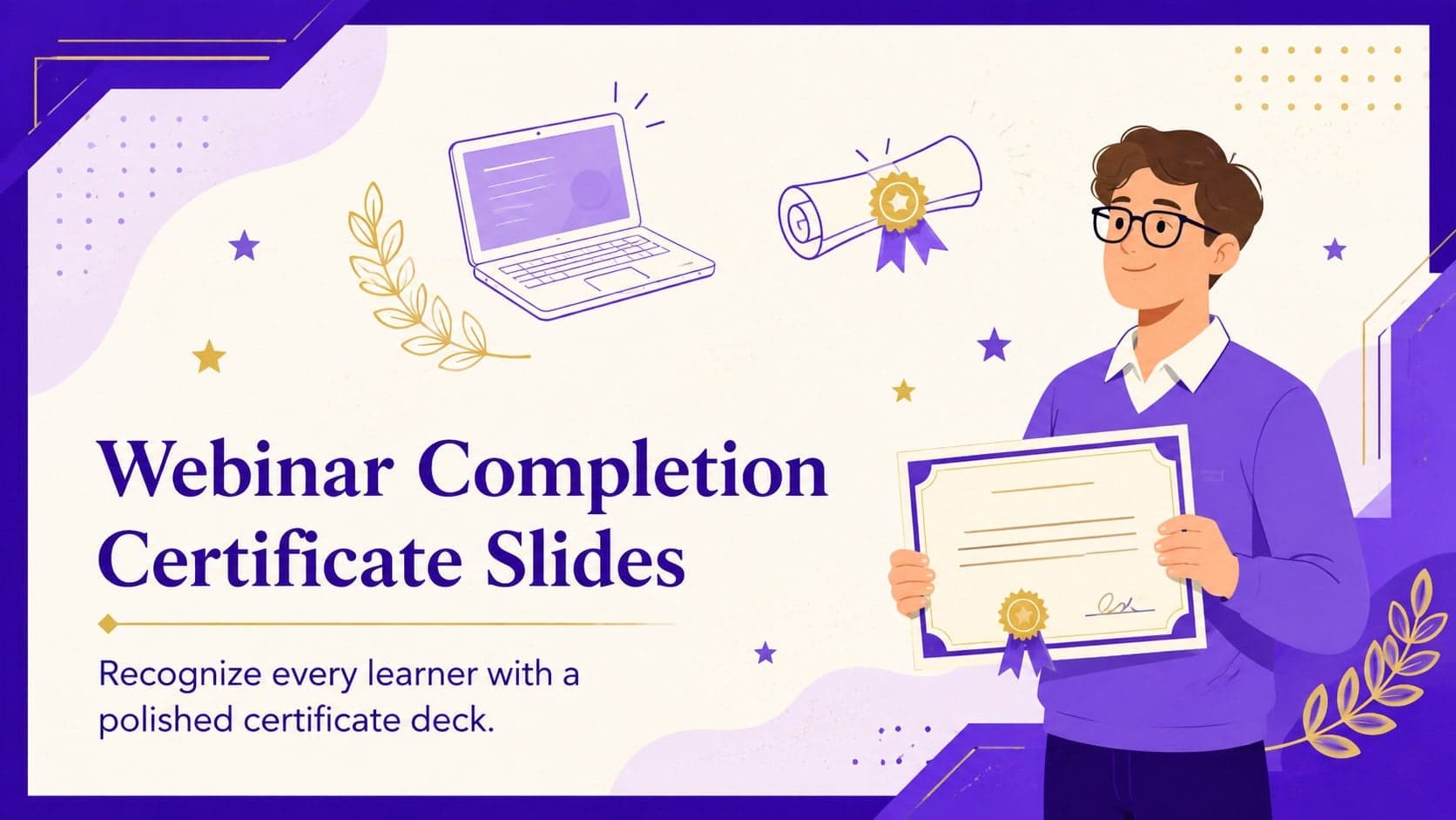 Webinar Completion Certificate Slides preview