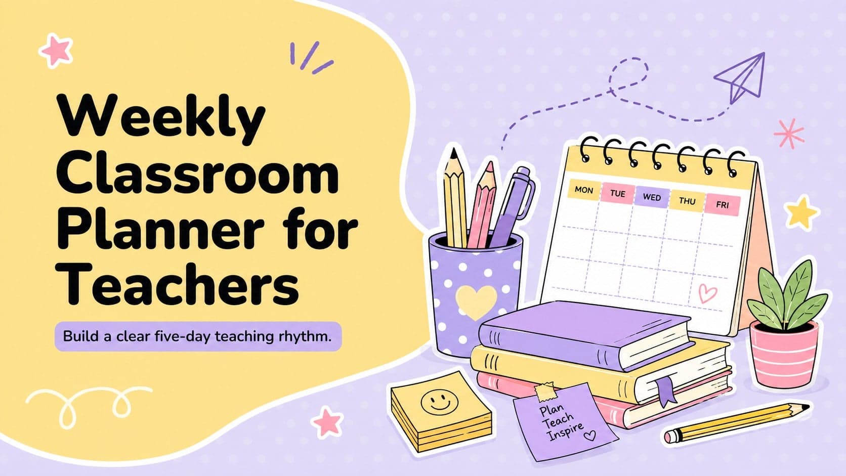 Weekly Classroom Planner for Teachers preview