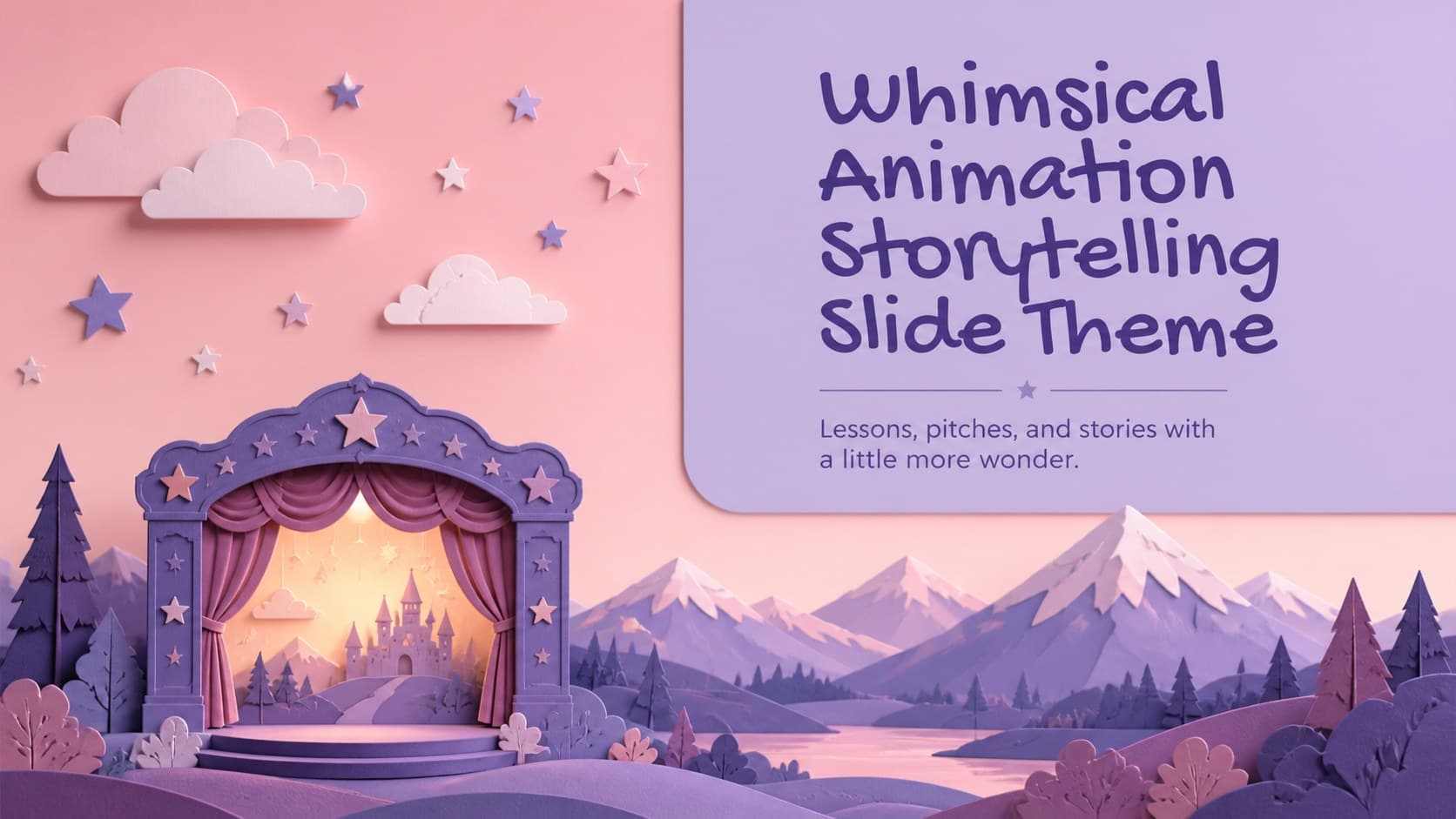 Whimsical Animation Storytelling Slide Theme preview