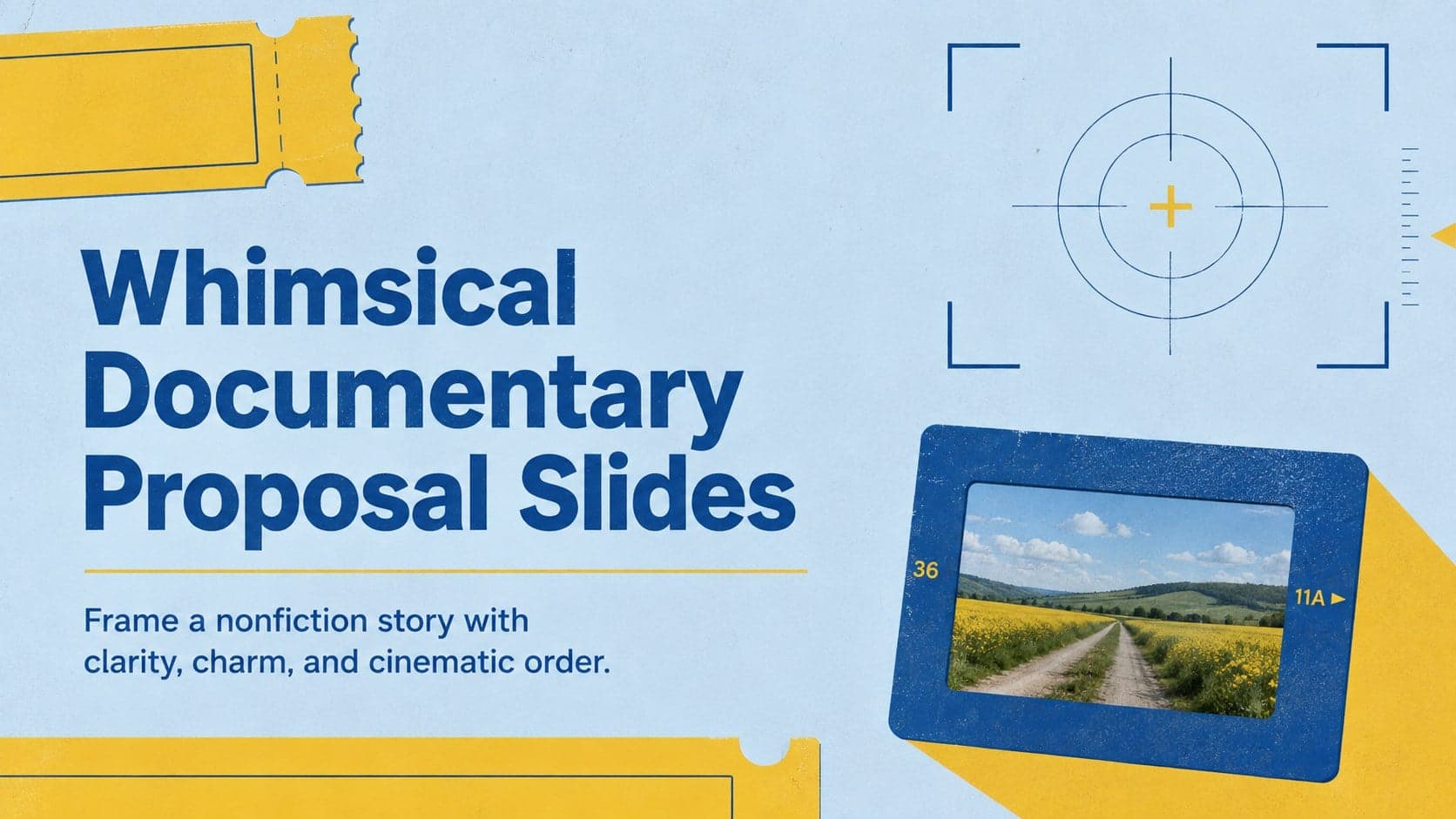 Whimsical Documentary Proposal Slides preview
