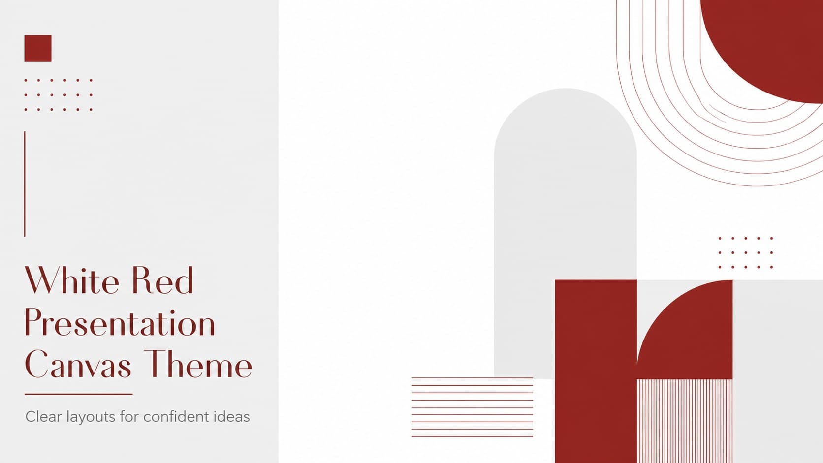 White Red Presentation s Theme preview