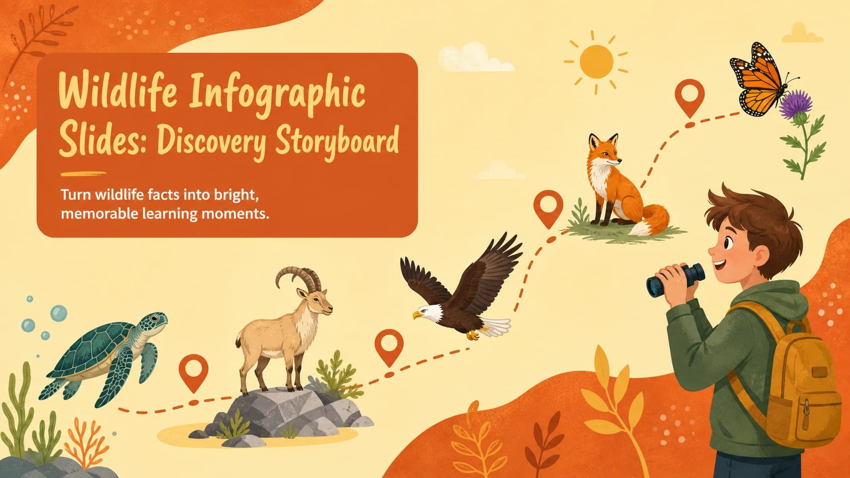 Wildlife Infographic Slides: Discovery Storyboard preview