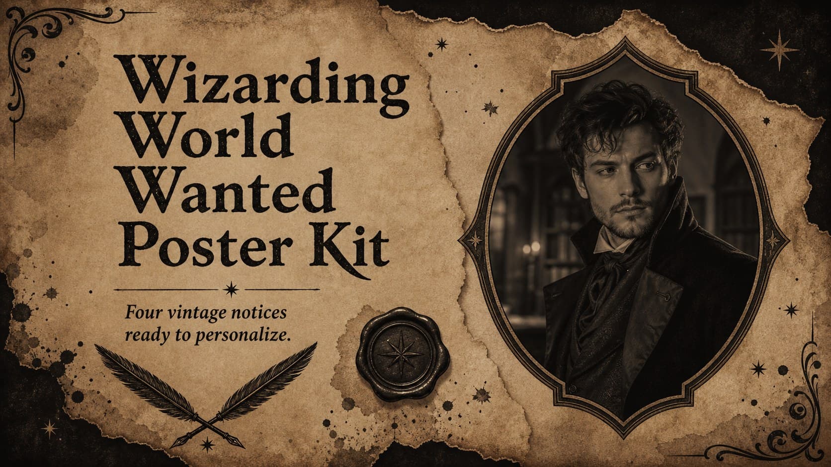 Wizarding World Wanted Poster Kit preview