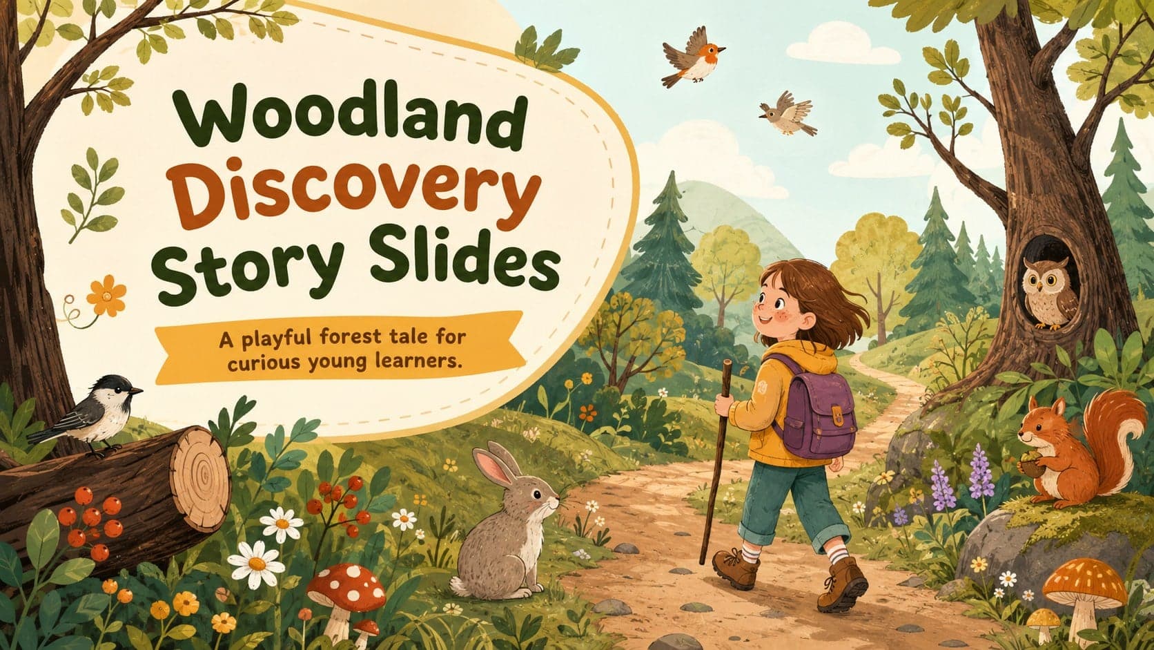 Woodland Discovery Story Slides preview