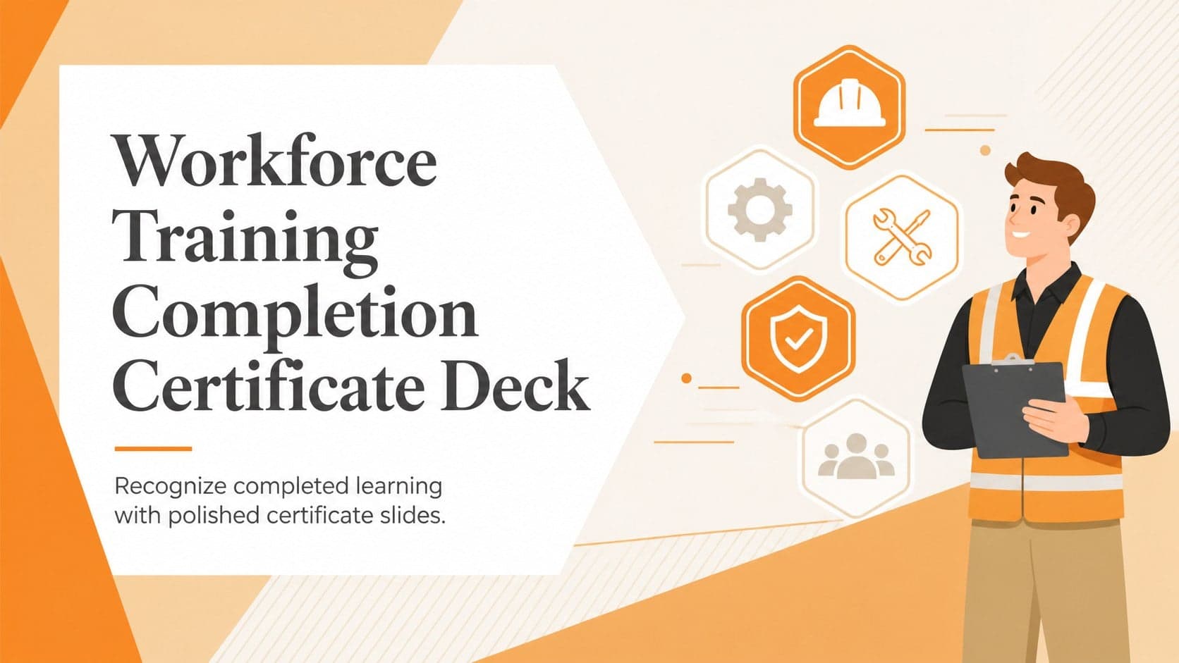 Workforce Training Completion Certificate Deck preview