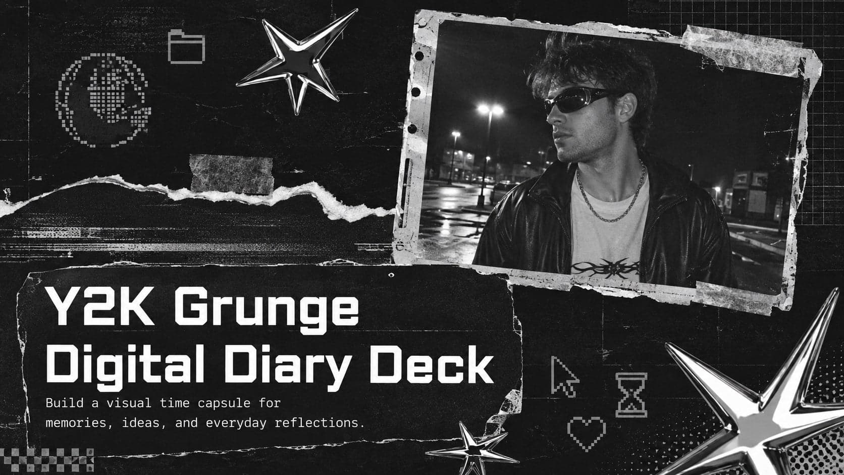 Y2K Grunge Digital Diary Deck preview