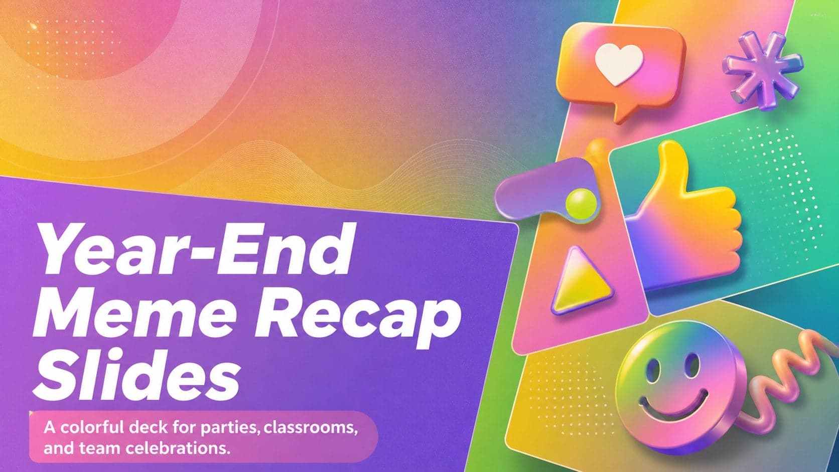 Year-End Meme Recap Slides preview