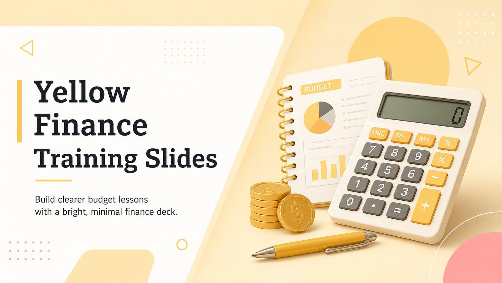Yellow Finance Training Slides preview