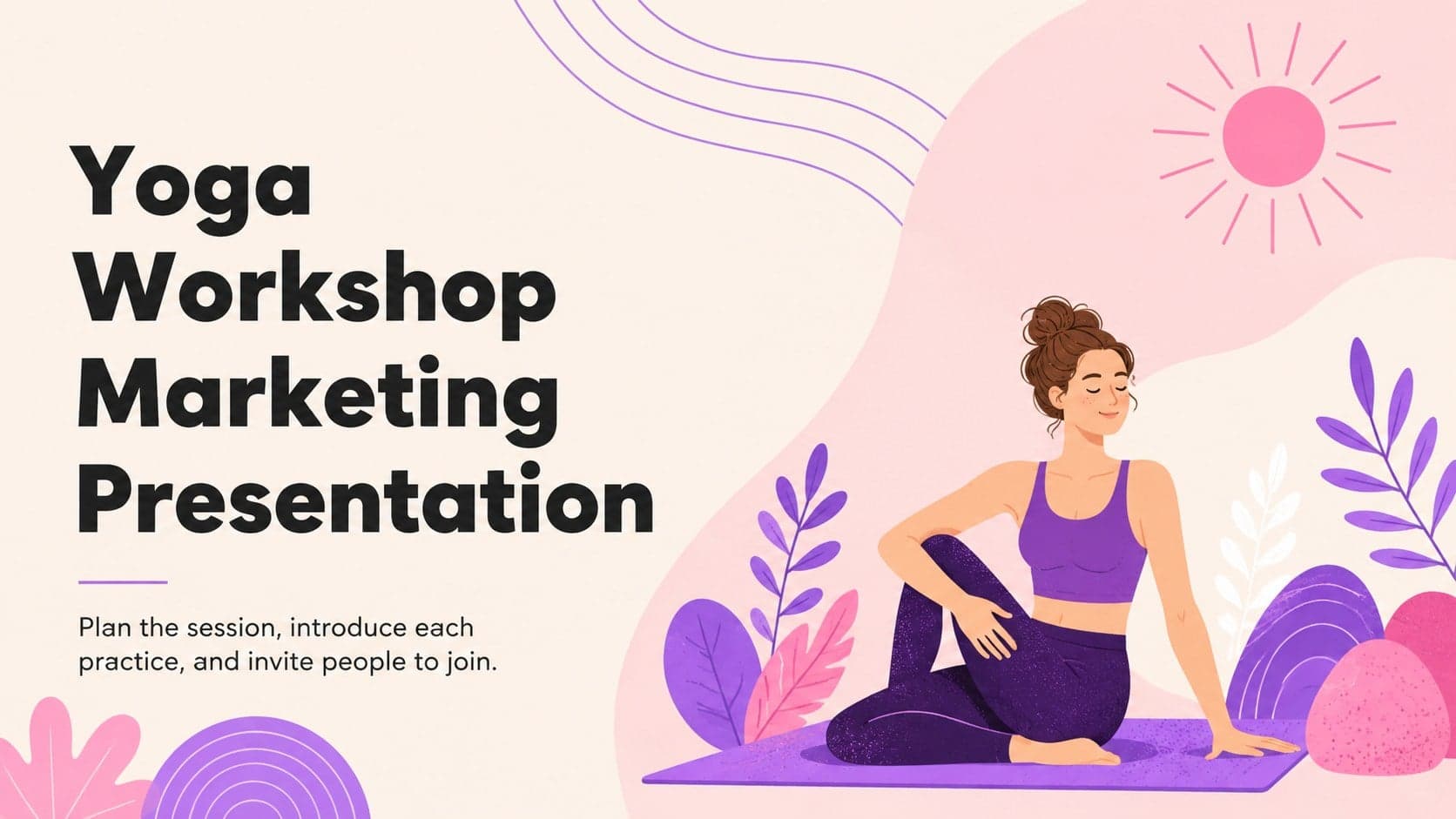 Yoga Workshop Marketing Presentation preview